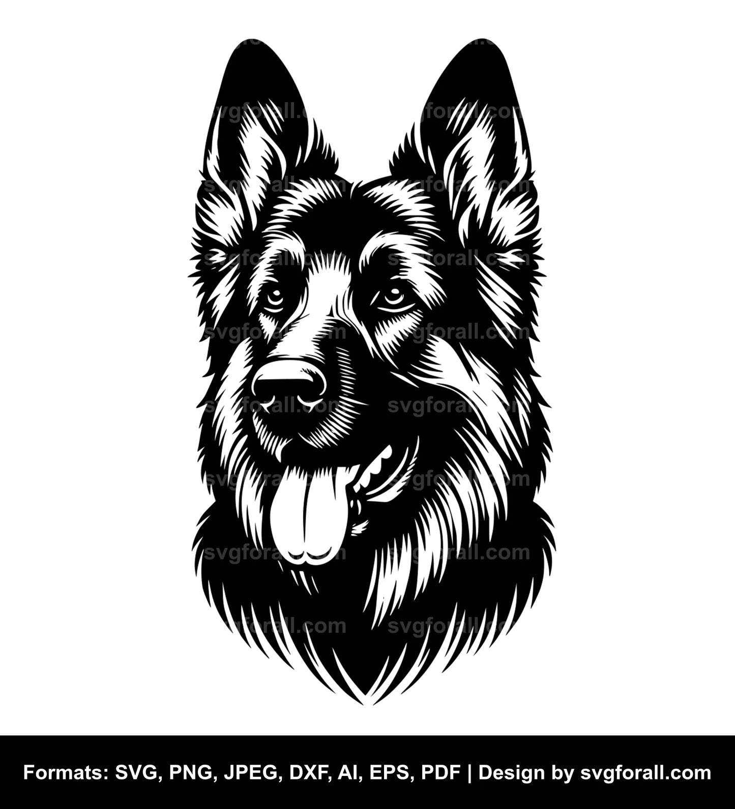 German Shepherd Dog Vector SVG