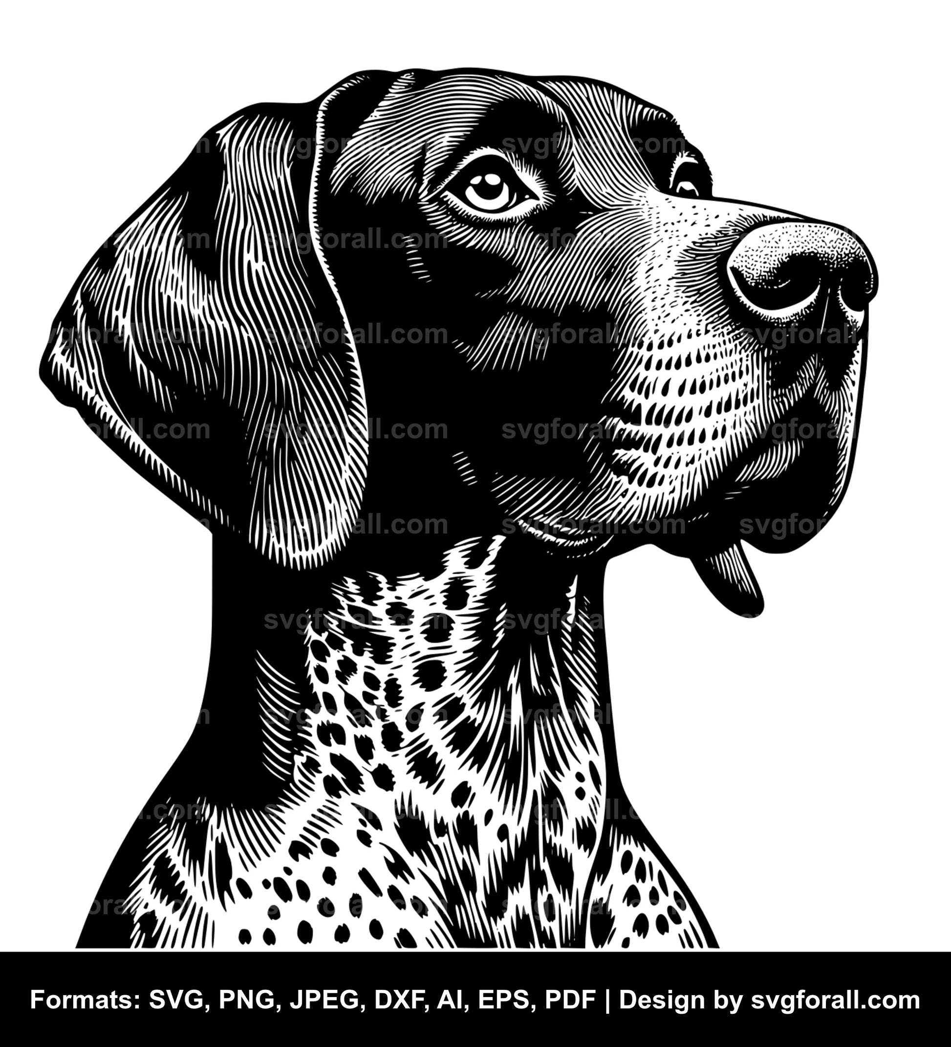 German Shorthaired Pointer Dog Cricut SVG