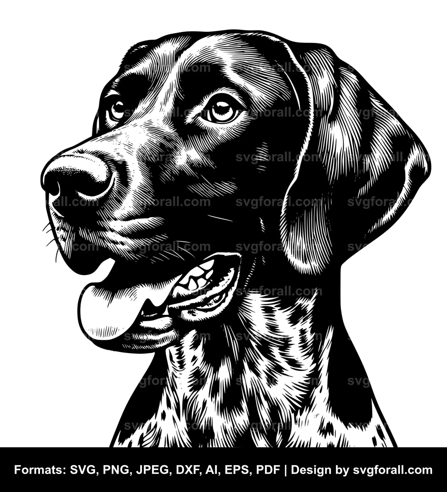 German Shorthaired Pointer Dog SVG File