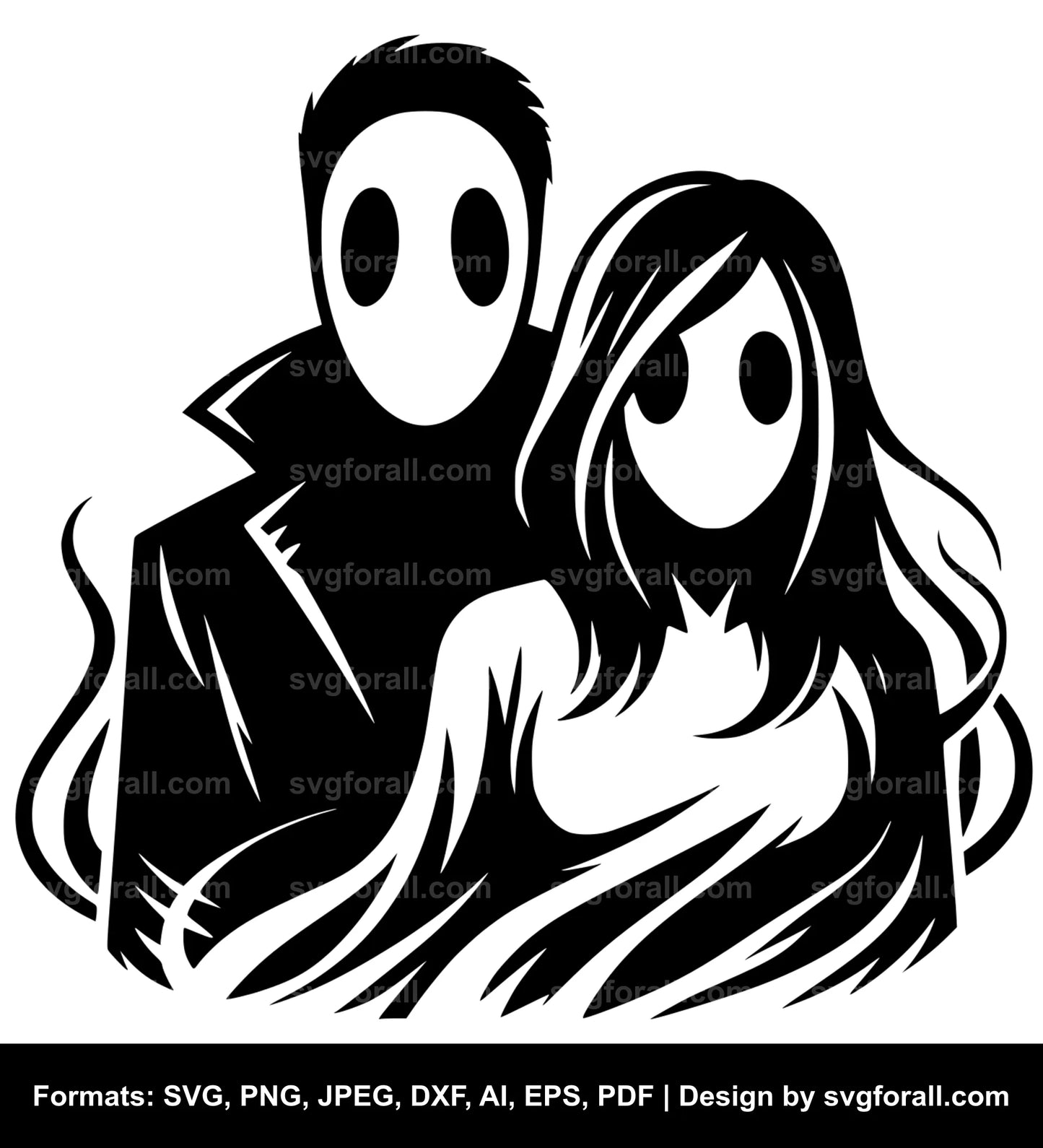 Ghost Couple Cricut SVG