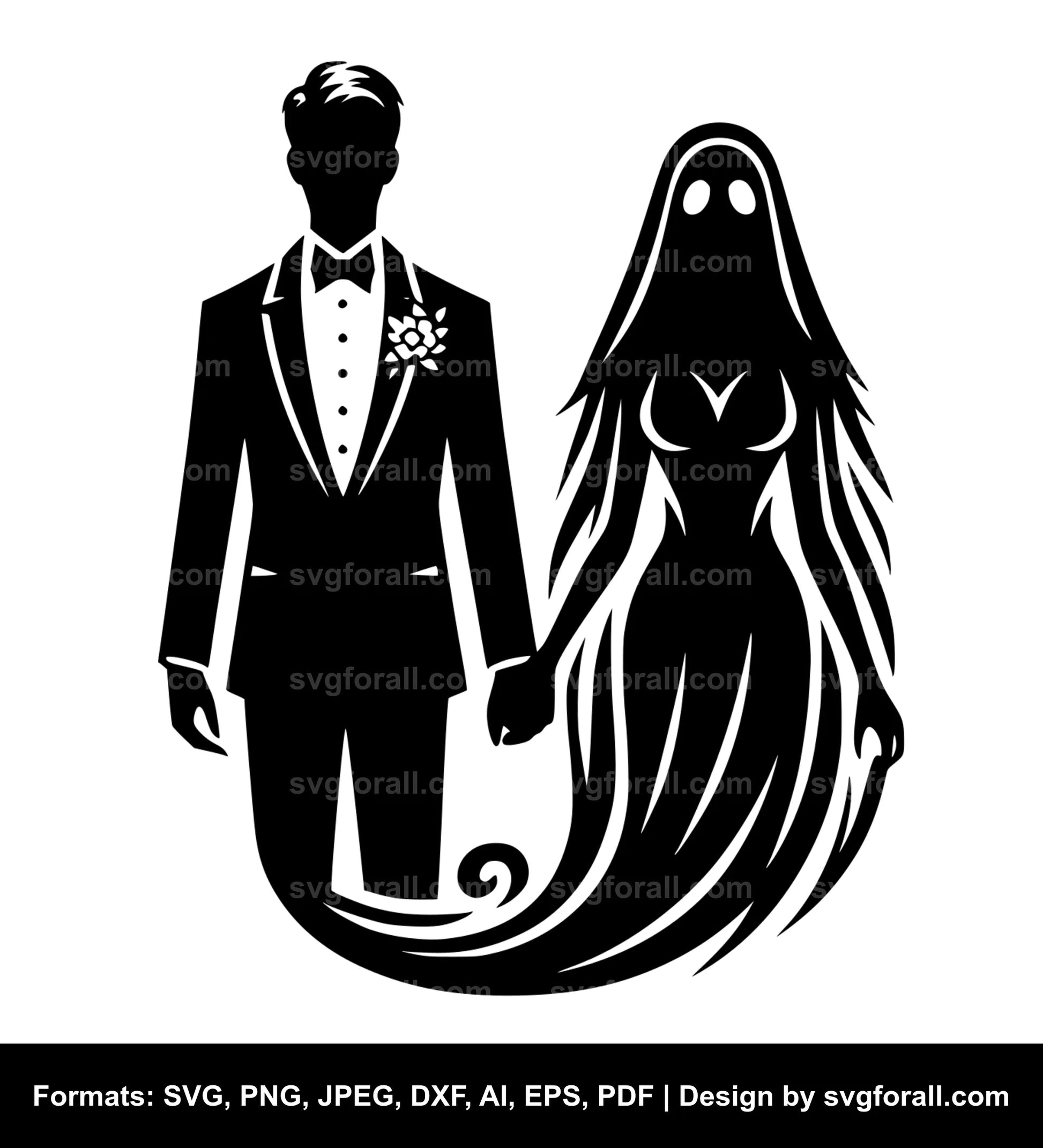 Ghost Couple SVG