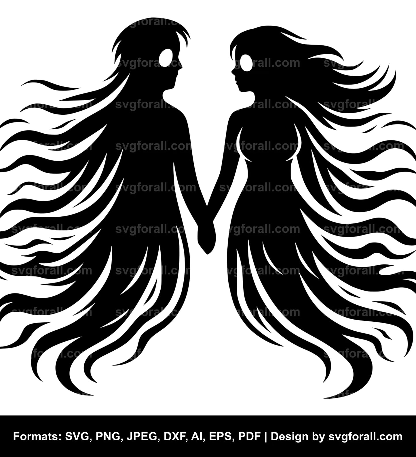 Ghost Couple SVG Download