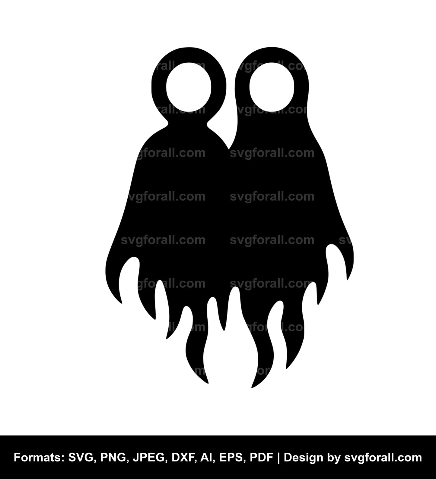 Ghost Couple SVG File