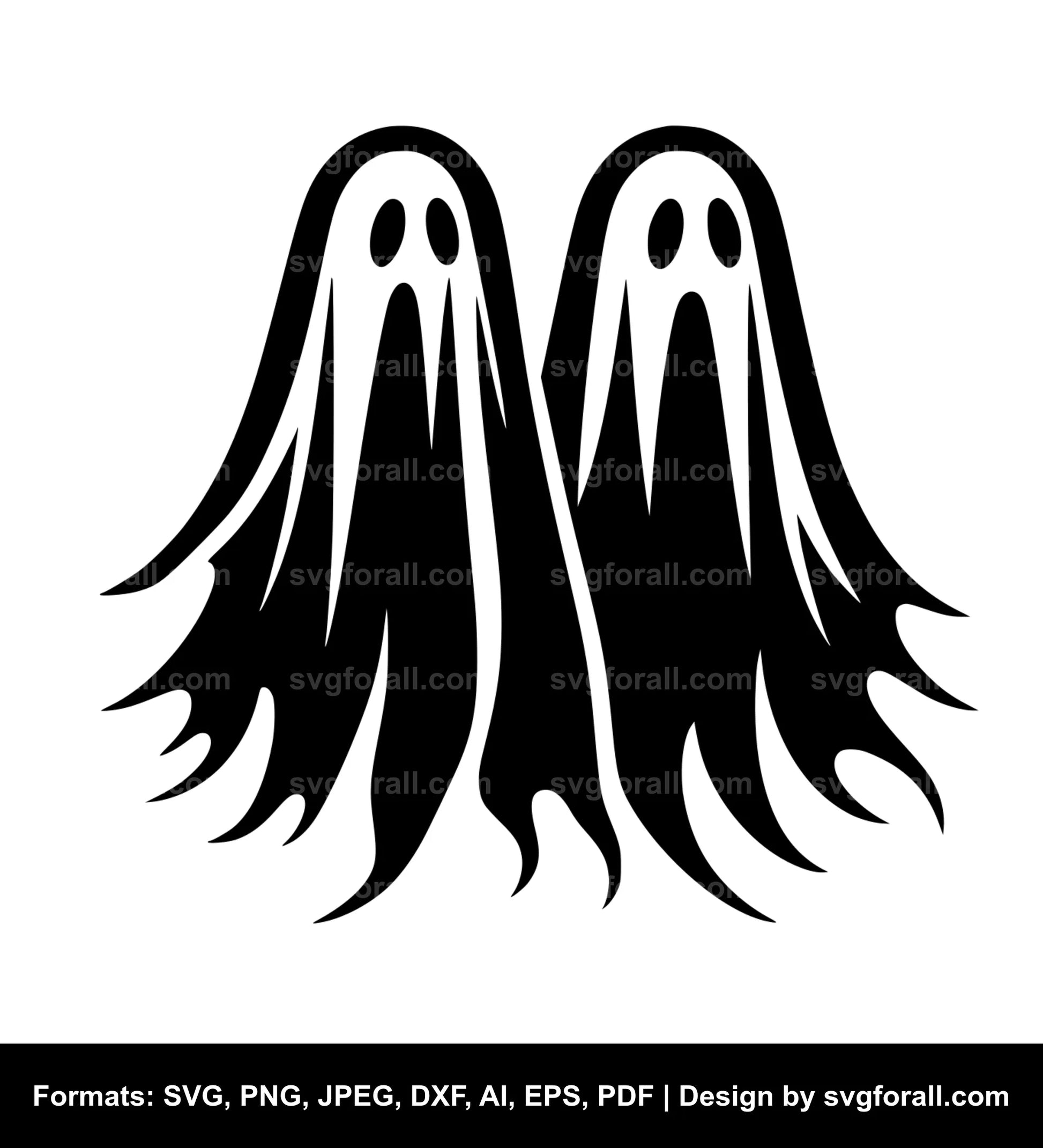 Ghost Couple Vector SVG