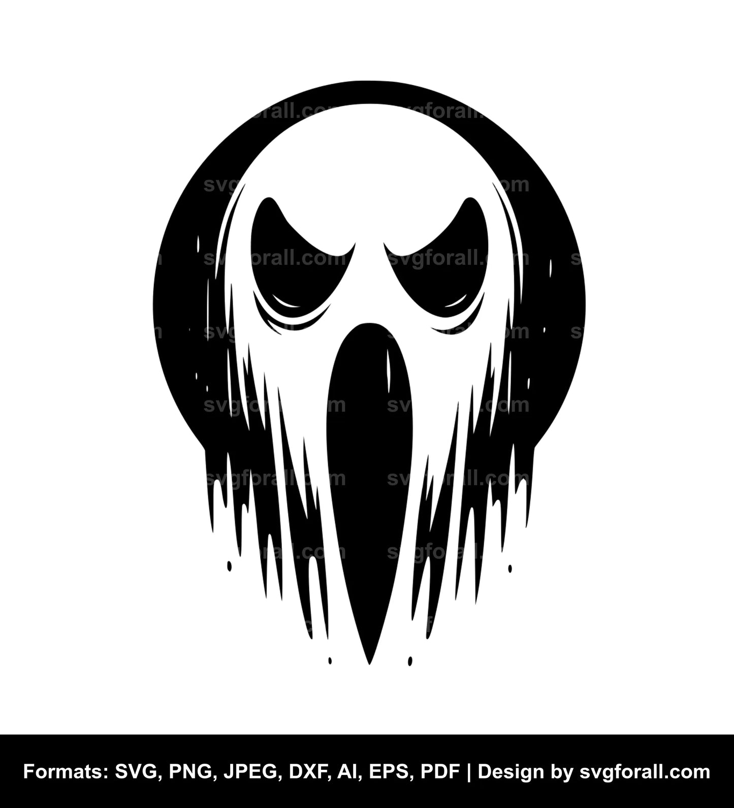 Ghost Face Cricut SVG