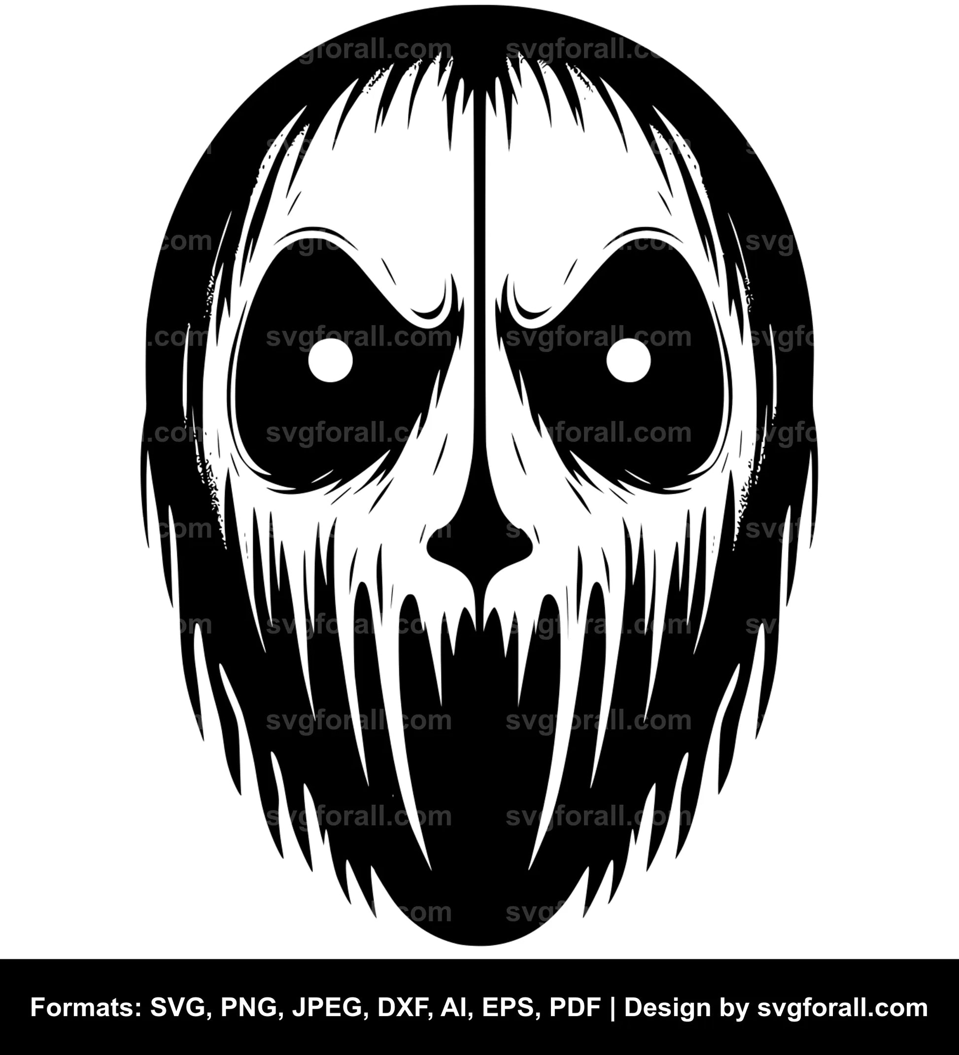 Ghost Face SVG Design