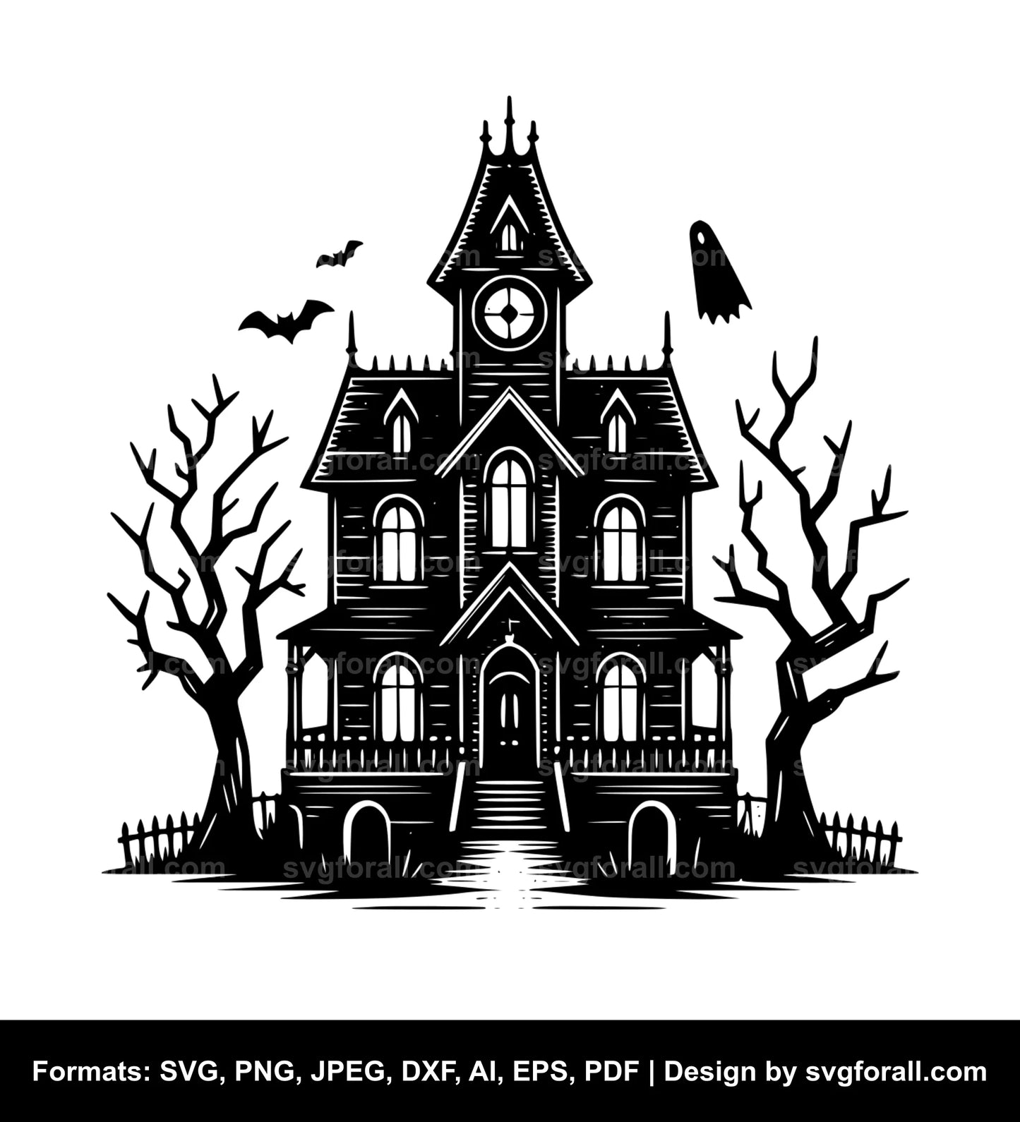 Ghost House SVG