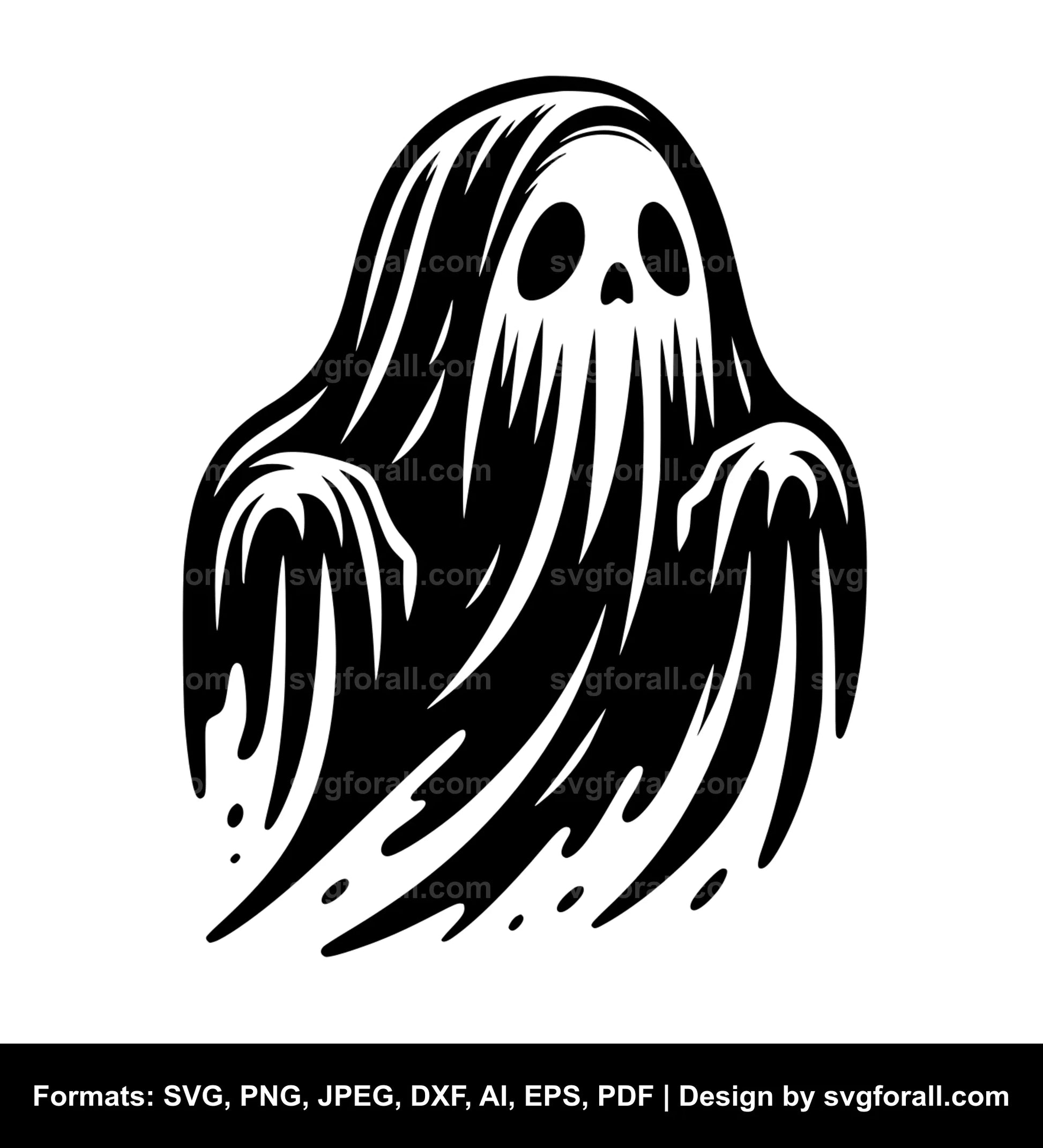 Ghost Peeking Clipart SVG