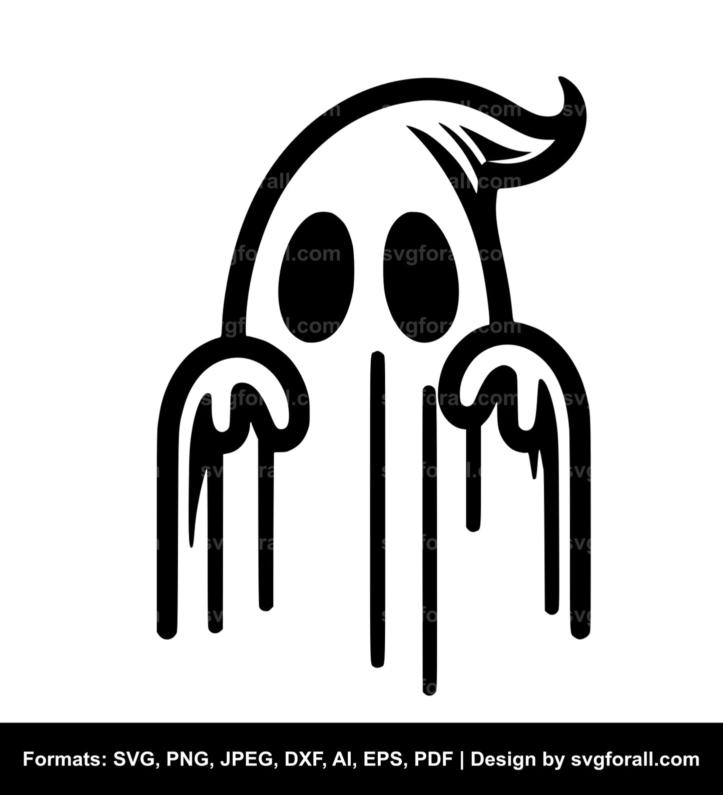 Ghost Peeking SVG PNG