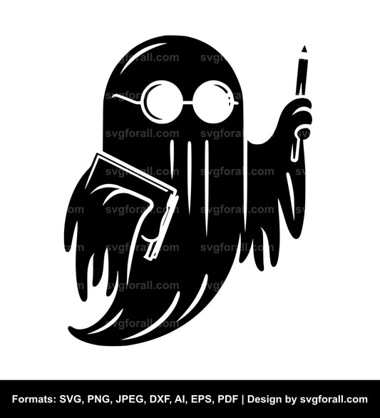 Ghost Teacher Vector SVG