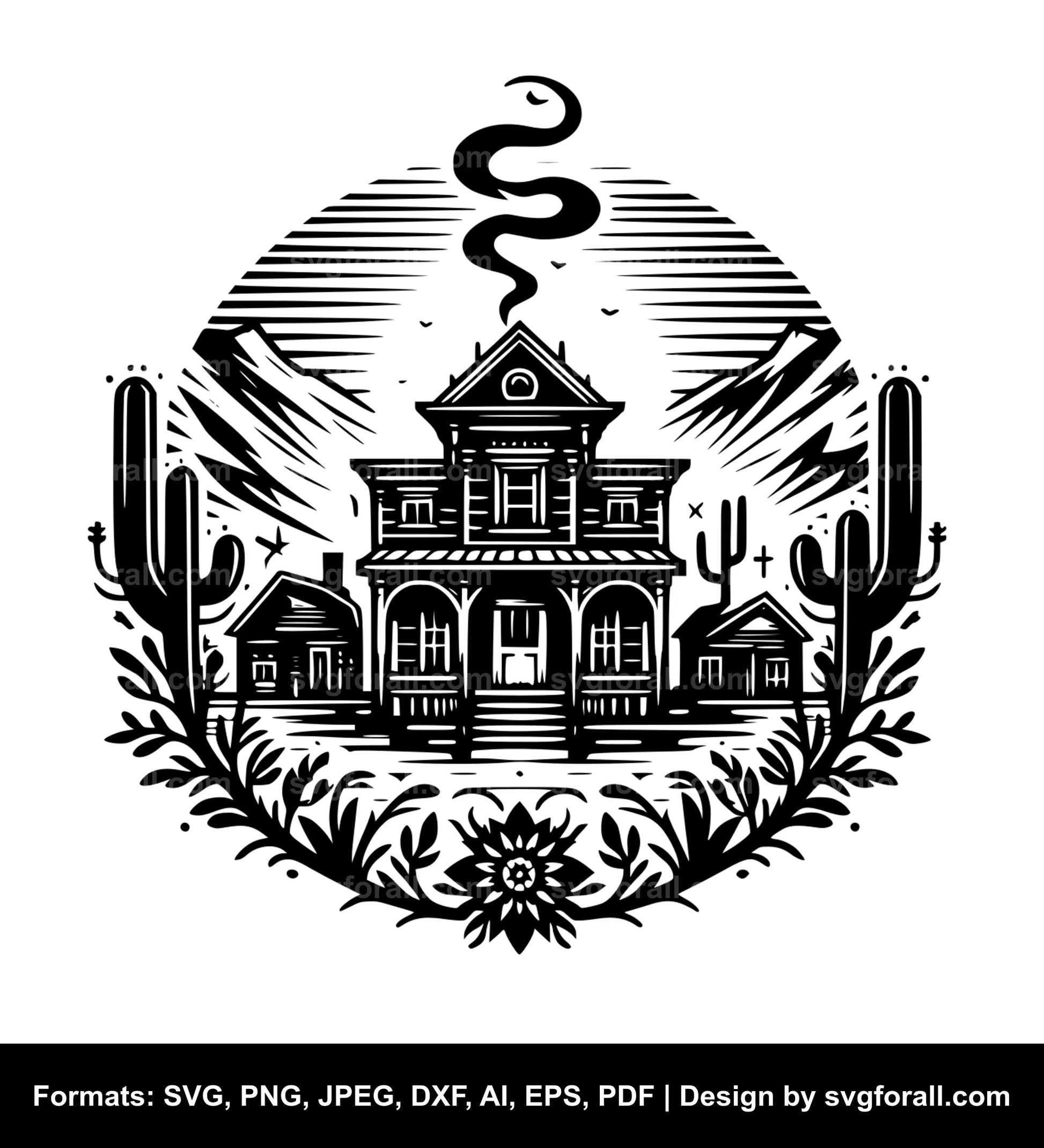 Ghost Town Vector SVG