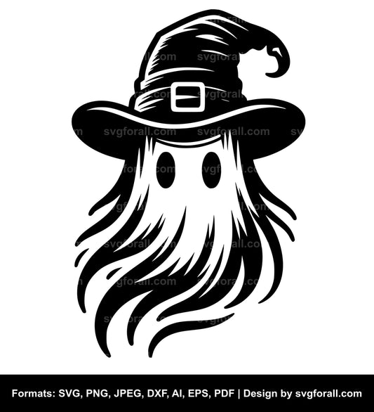 Ghost With Hat SVG