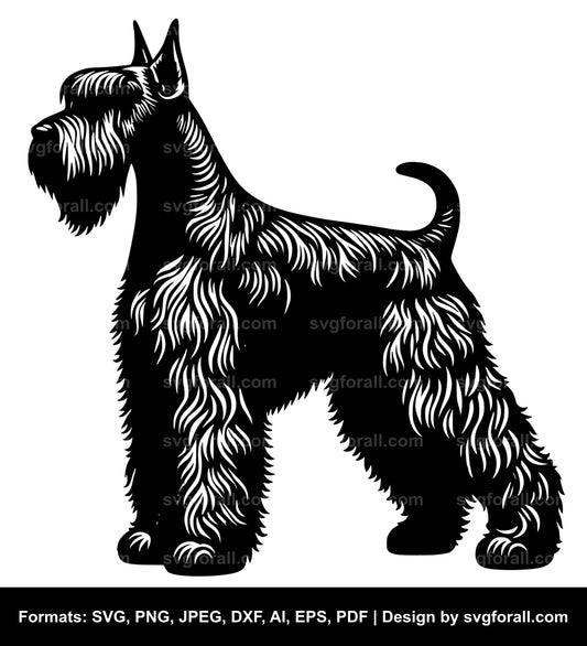 Giant Schnauzer Dog SVG