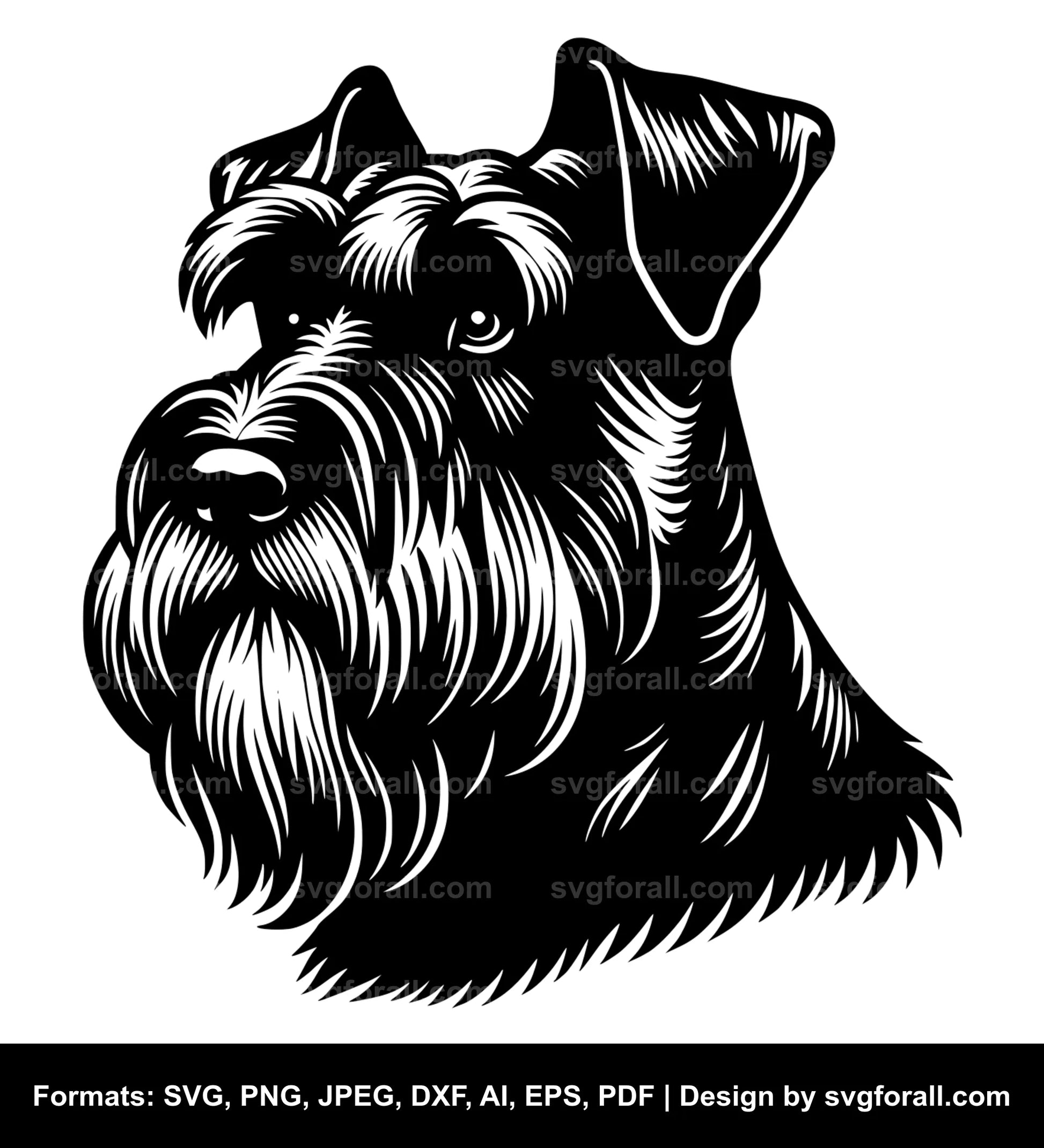 Giant Schnauzer Dog SVG File