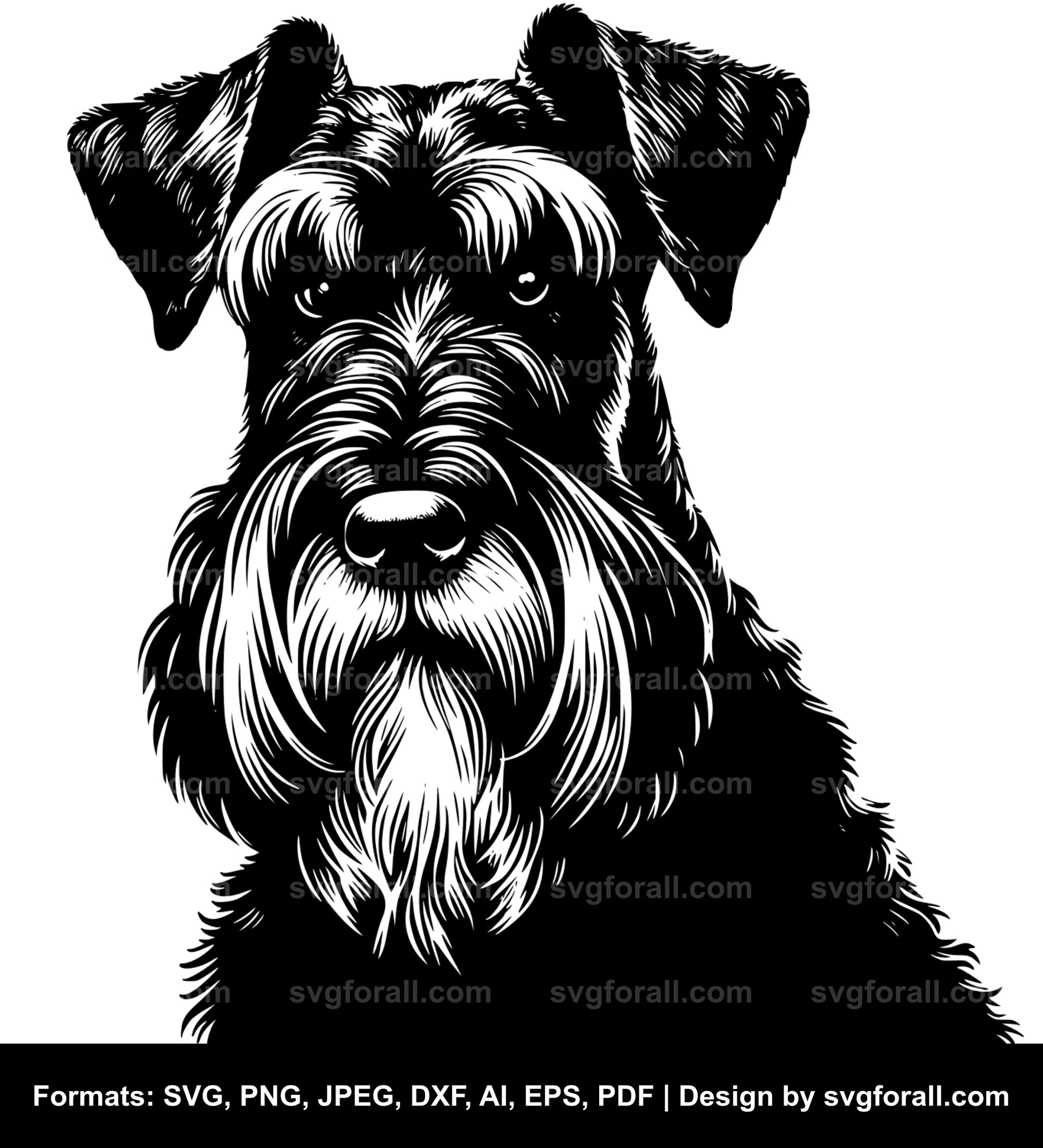 Giant Schnauzer Dog SVG PNG