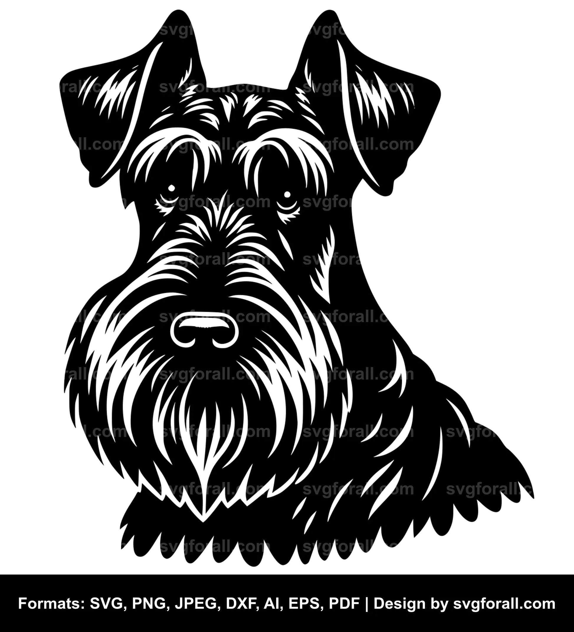 Giant Schnauzer Dog SVG Vector