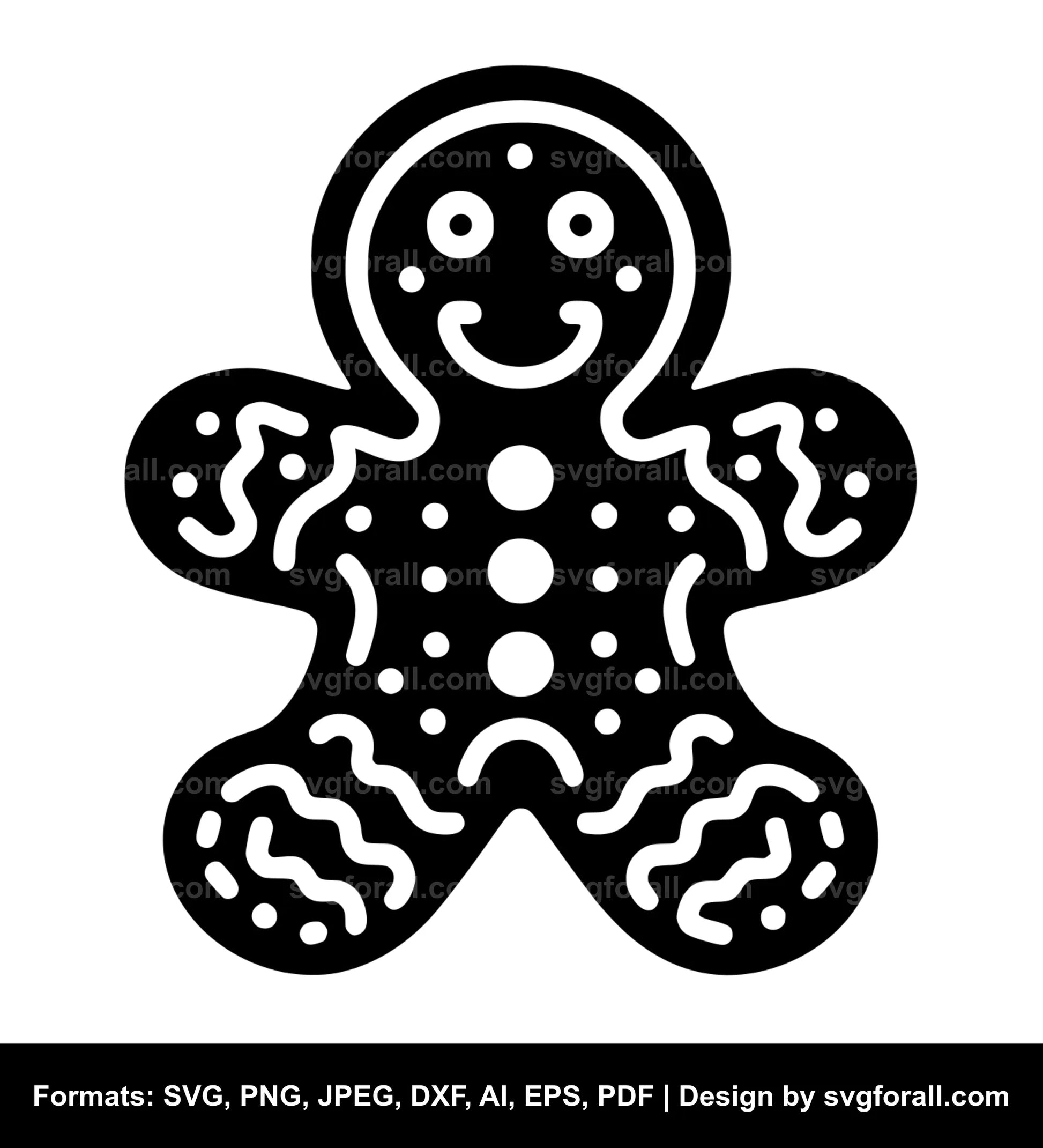 Gingerbread Man SVG