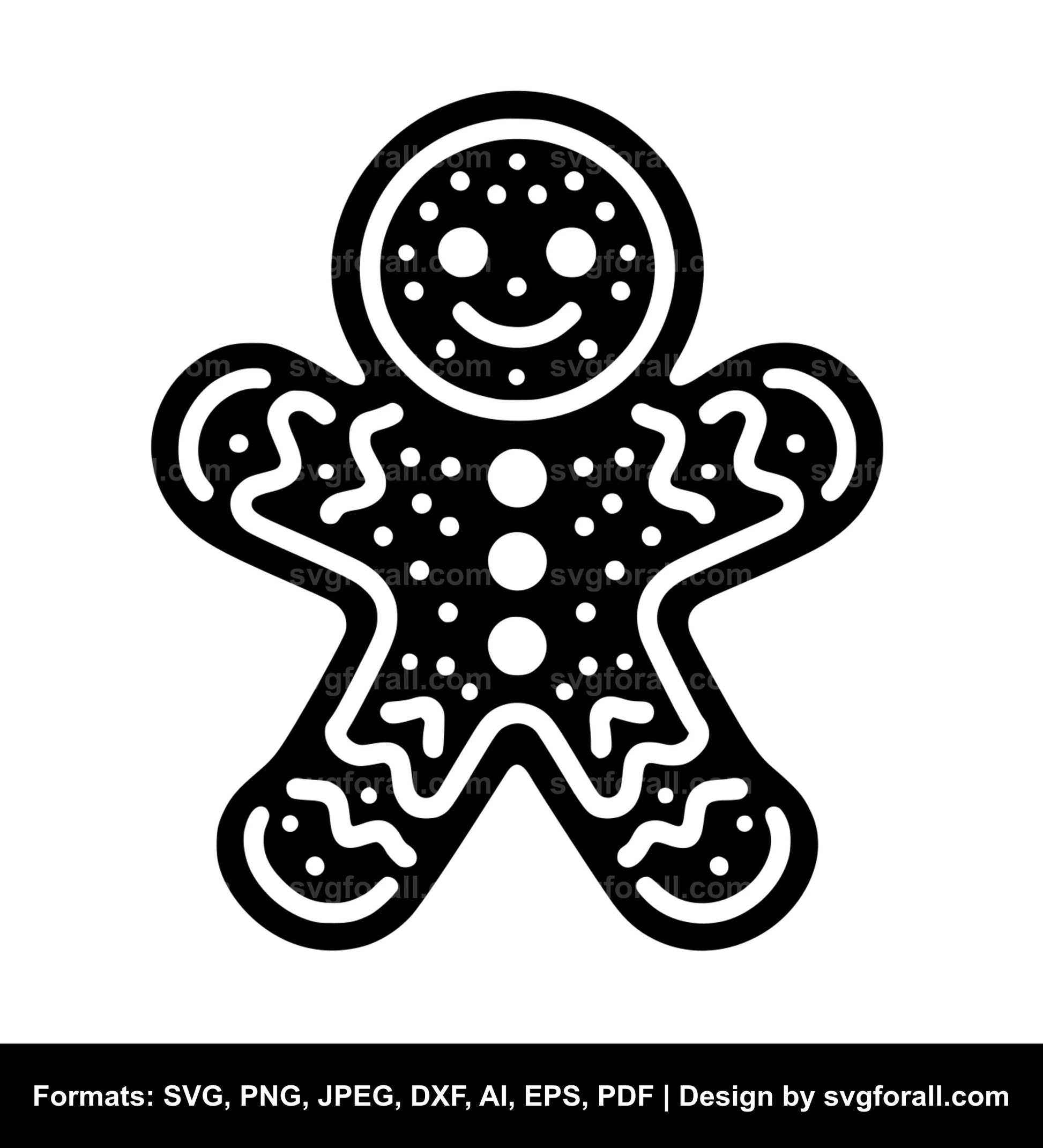 Gingerbread Man SVG Design