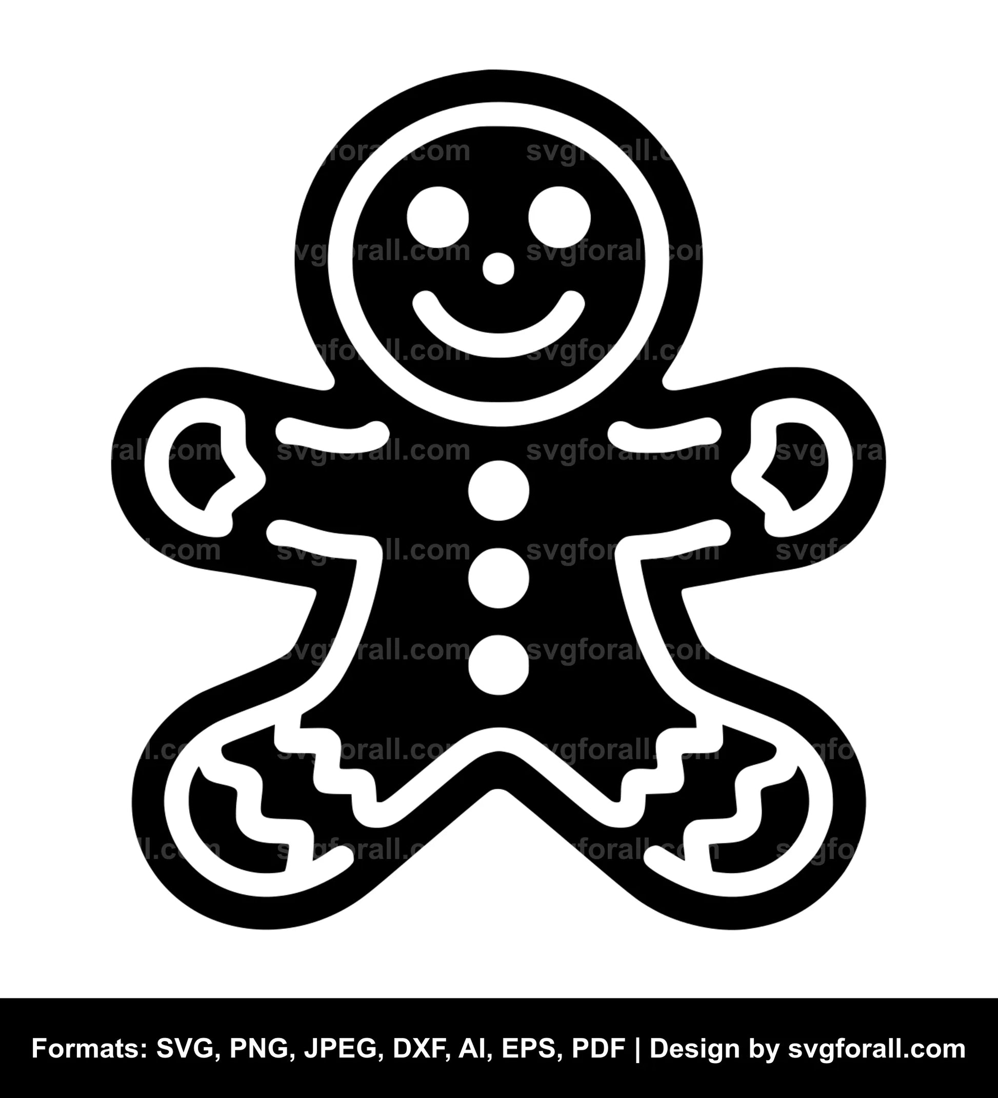 Gingerbread Man SVG File