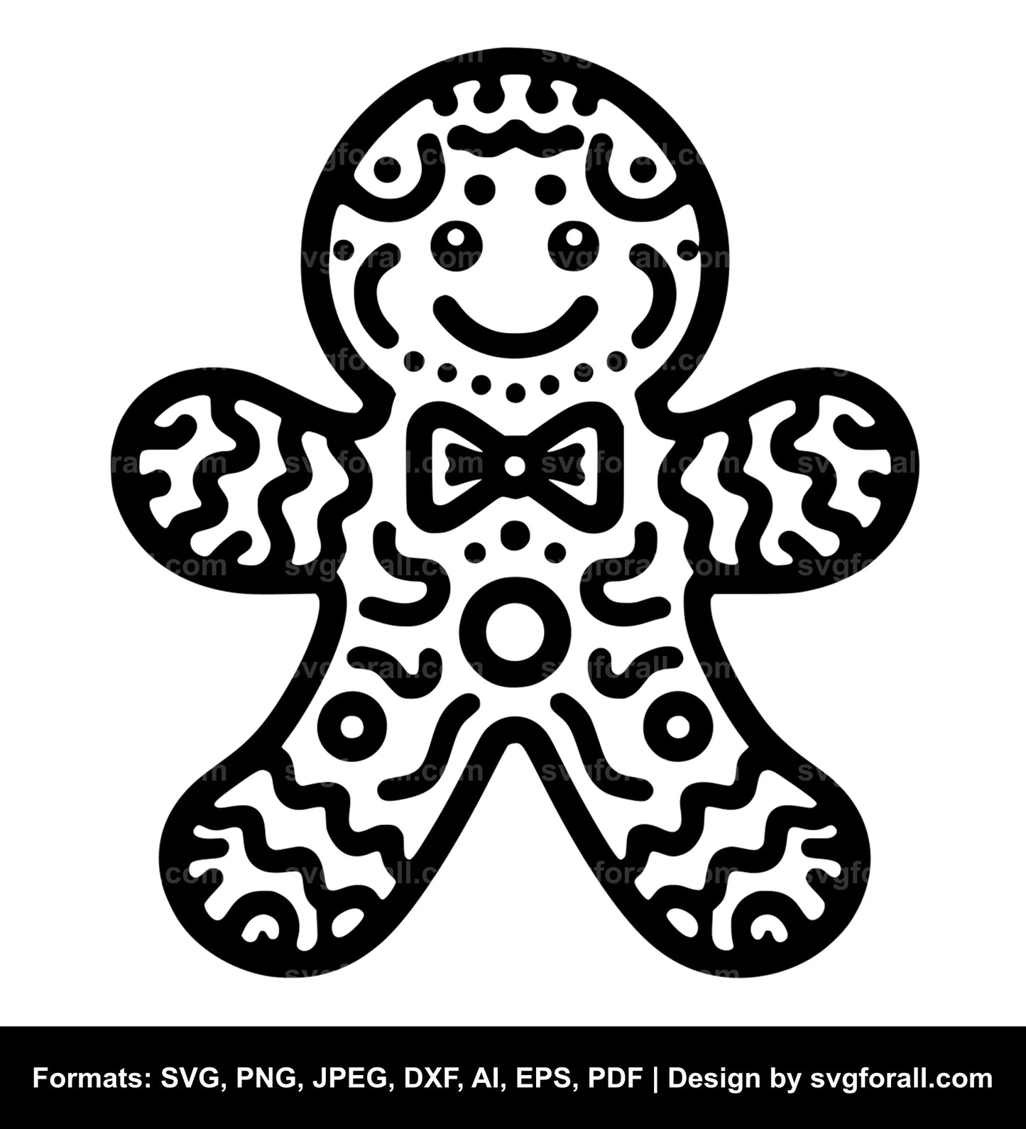 Gingerbread Man SVG PNG