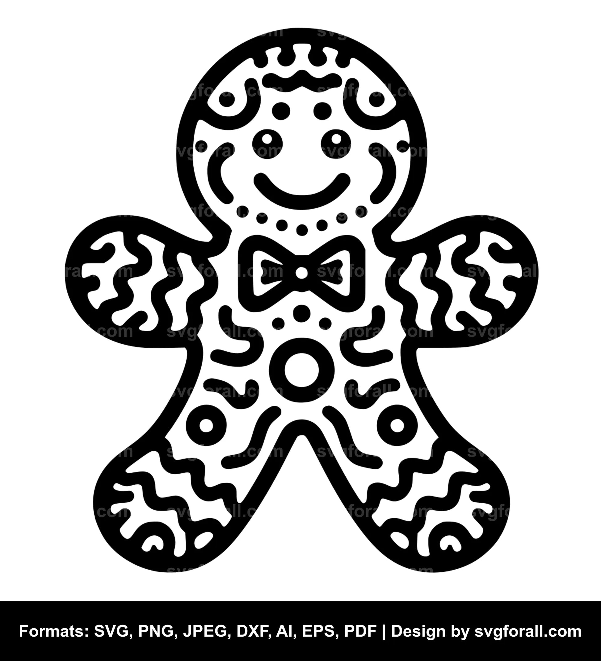 Gingerbread Man SVG PNG