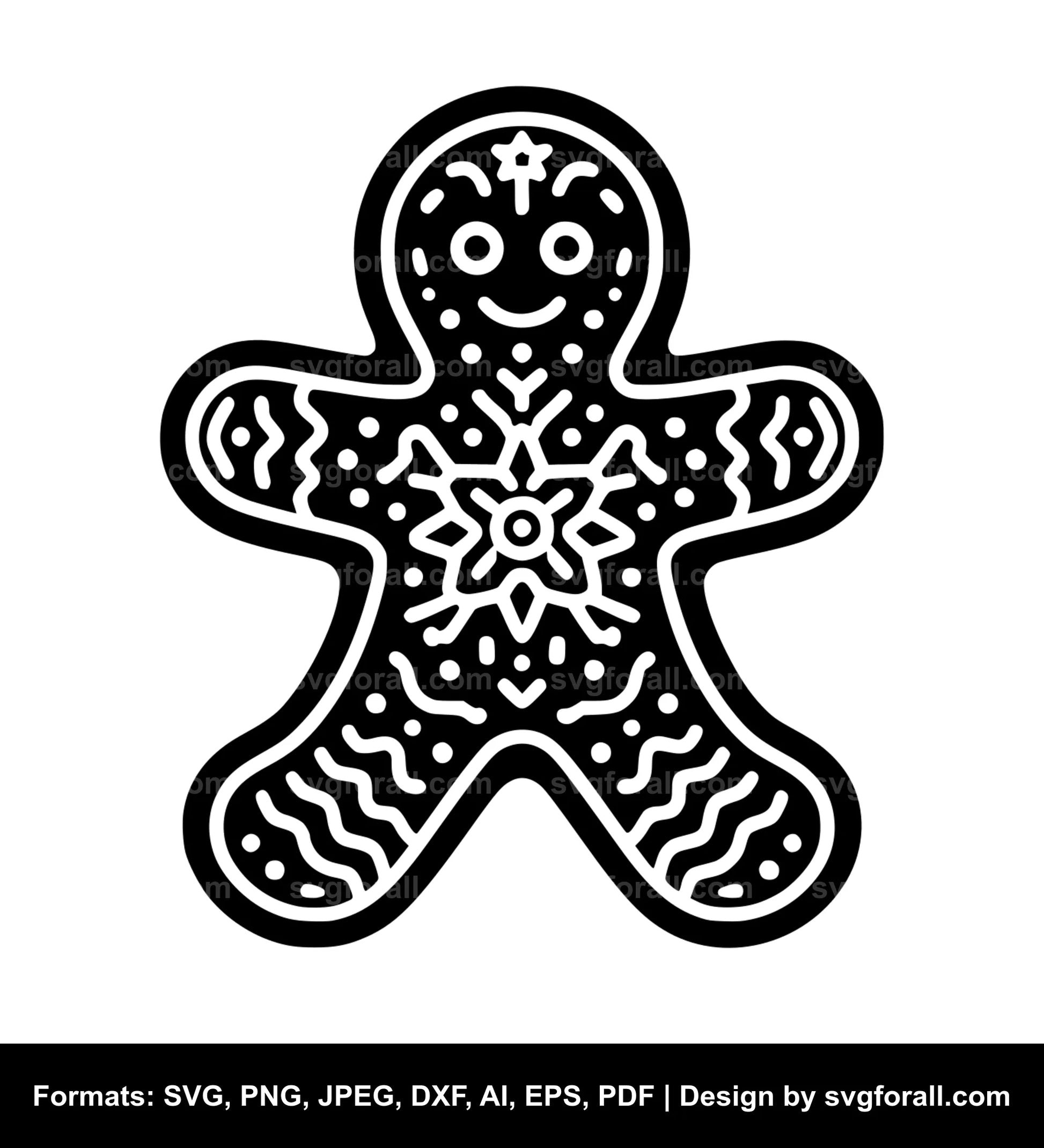 Gingerbread SVG Vector