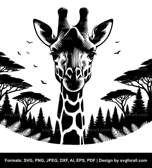 Giraffe SVG Clip Art