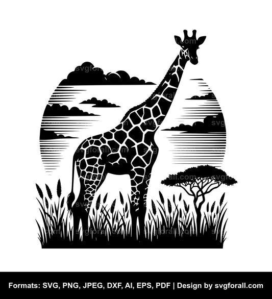 Giraffe SVG PNG Image