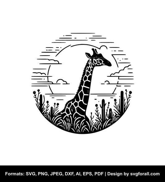 Giraffe SVG Vector