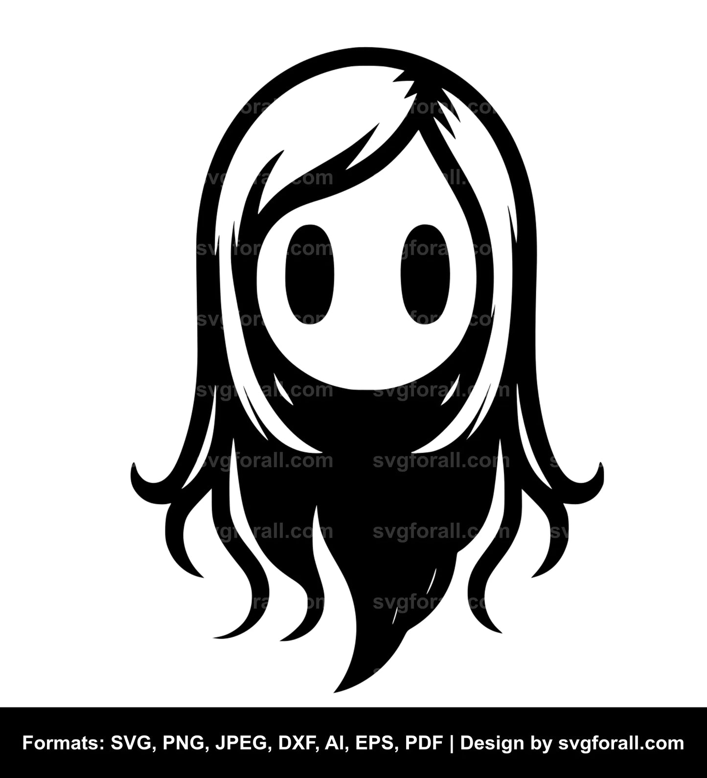 Girl Ghost SVG File