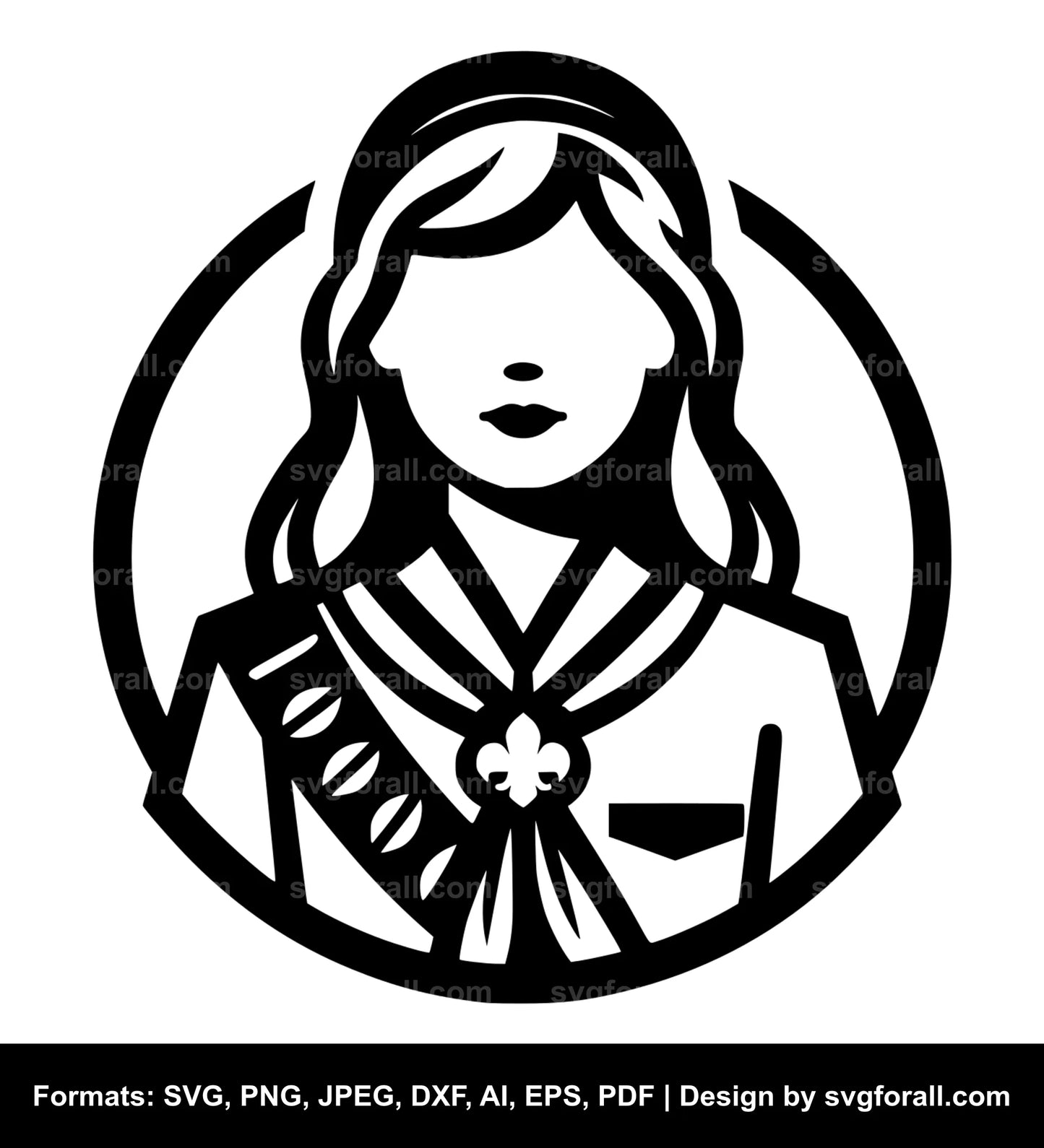 Girl Scout SVG PNG