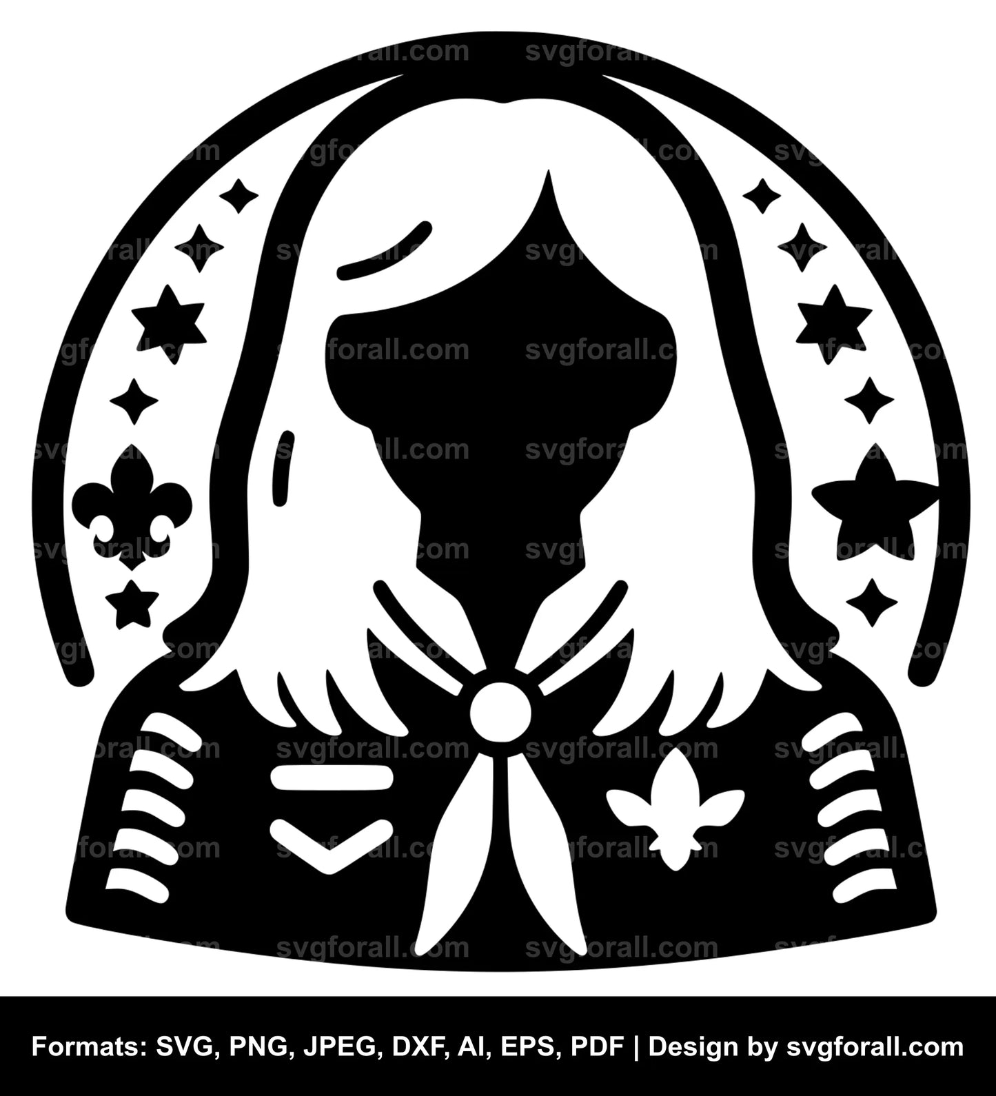 Girl Scout Vector SVG