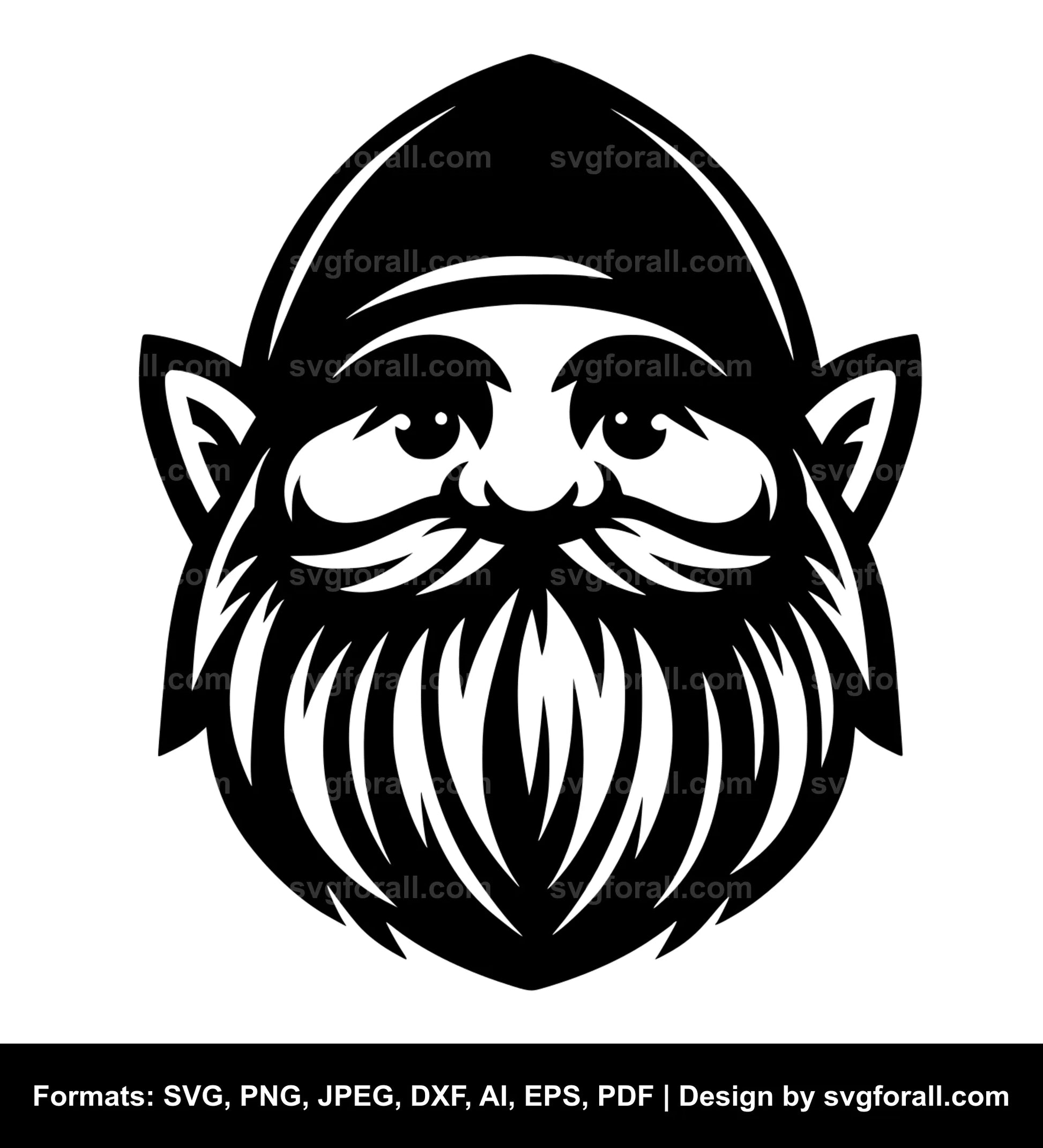 Gnome Face Cricut SVG