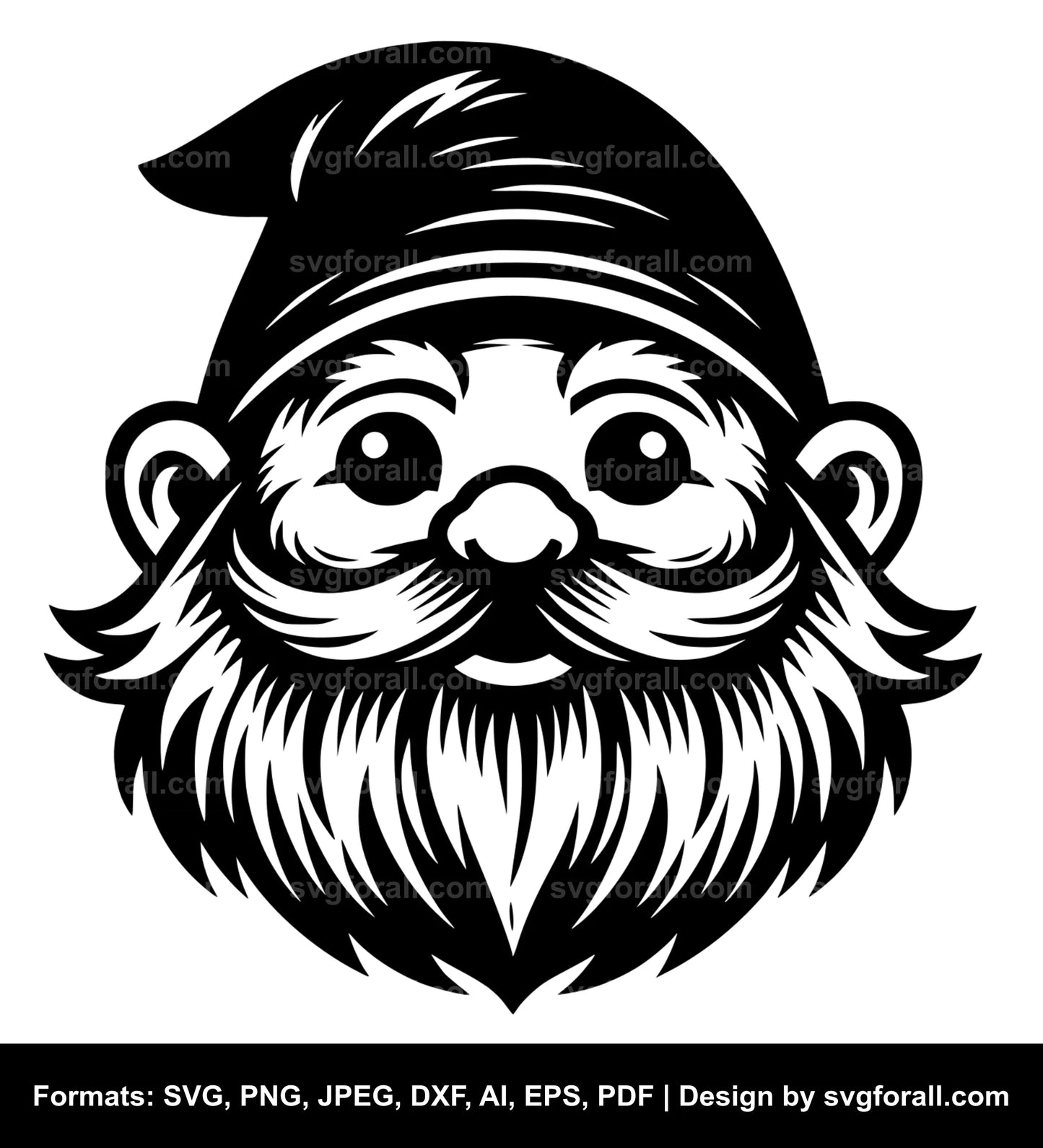 Gnome Face SVG PNG