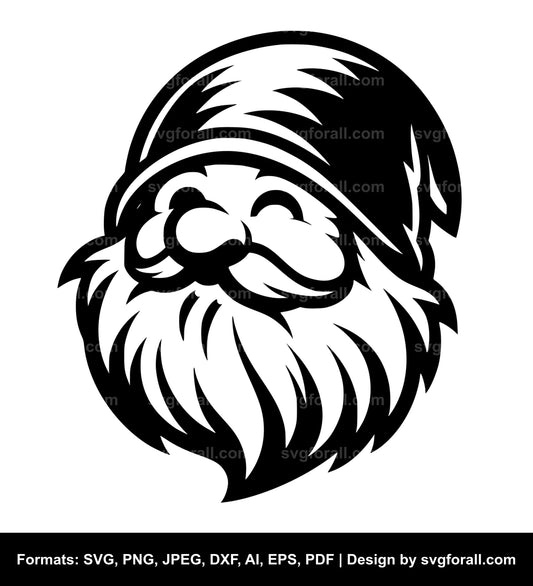 Gnome Face SVG Vector