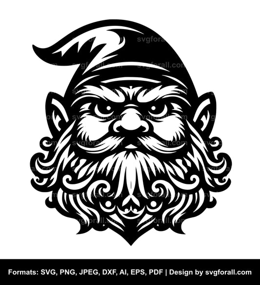 Gnome Face Vector SVG