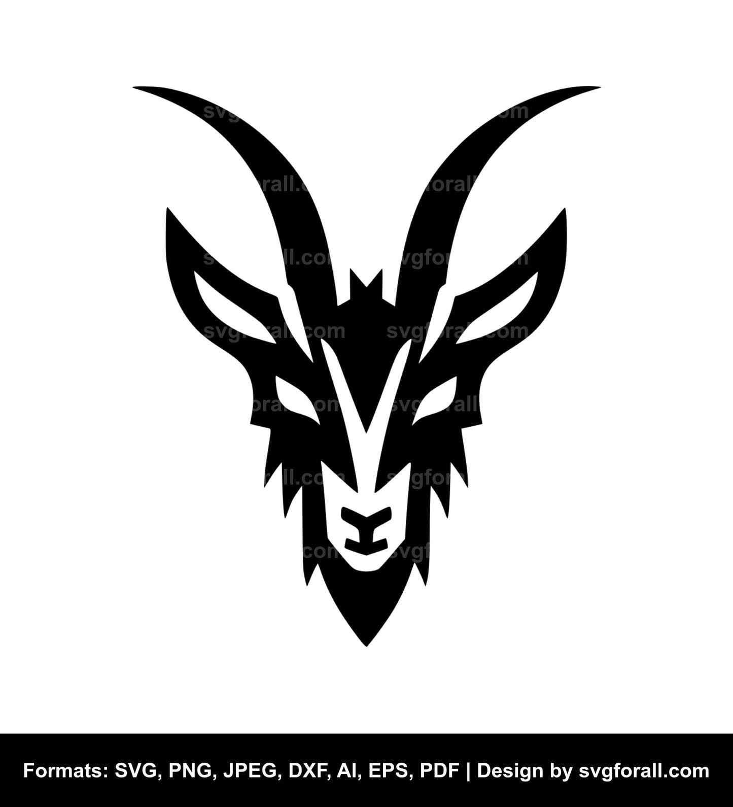 Goat Face SVG File