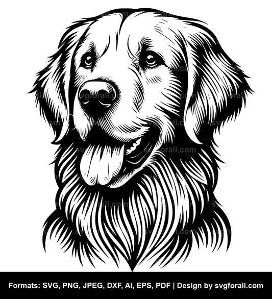 Golden Retriever Dog SVG PNG