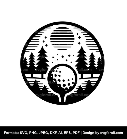 Golf Black SVG