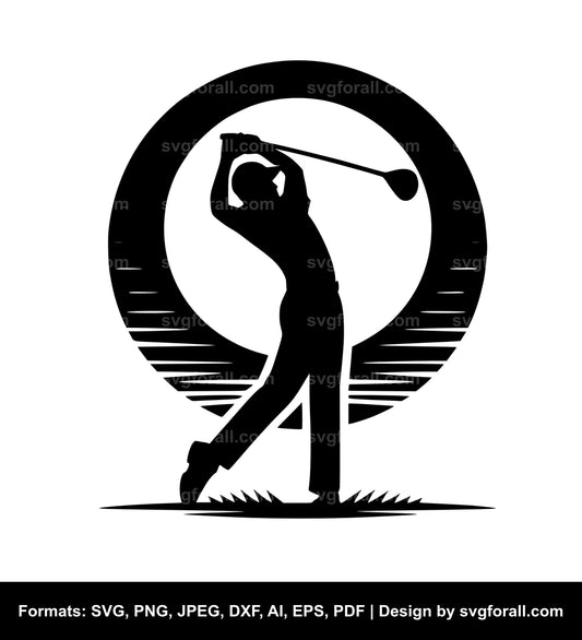 Golf Swing SVG File