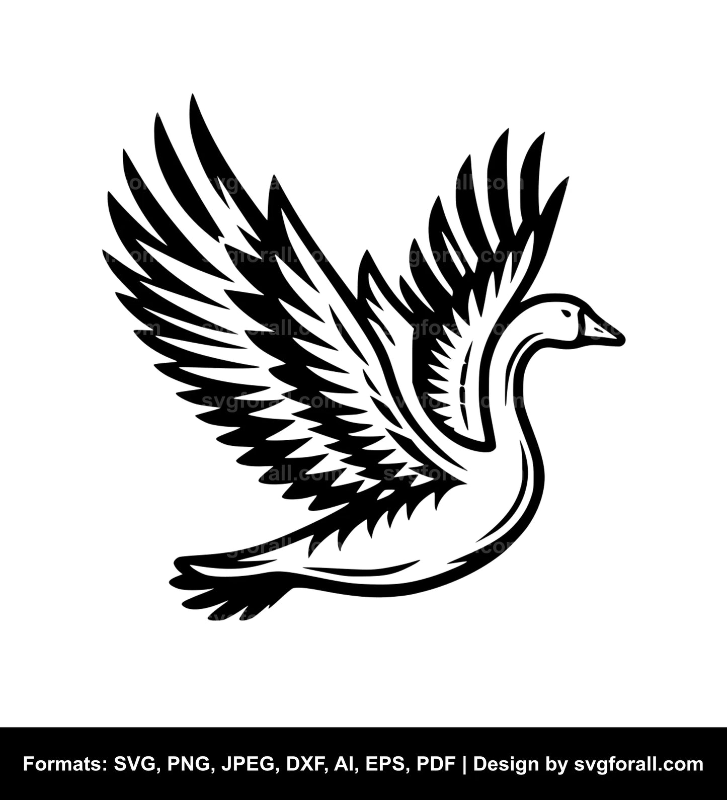 Goose Black SVG