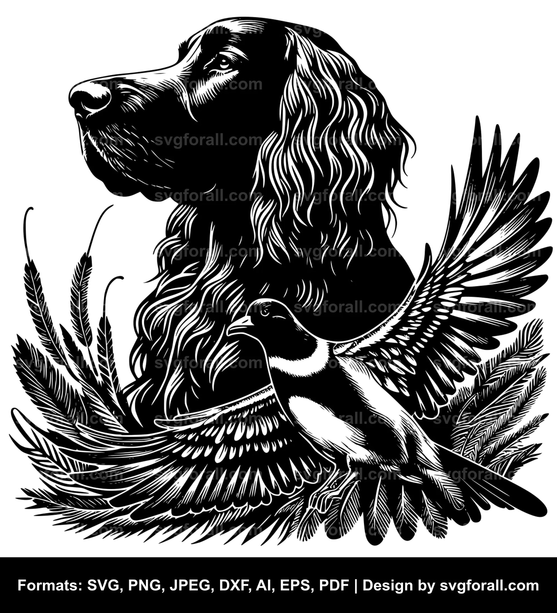 Gordon Setter Dog SVG Design