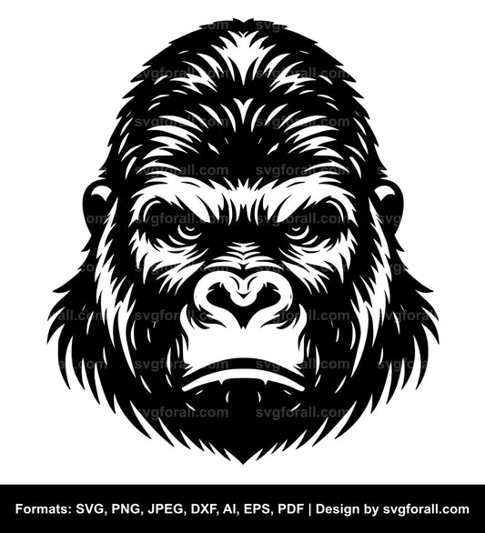 Gorilla Black SVG