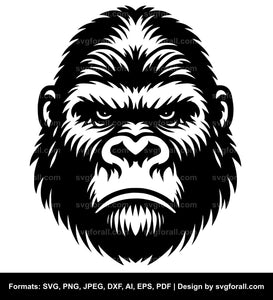 Gorilla Face SVG