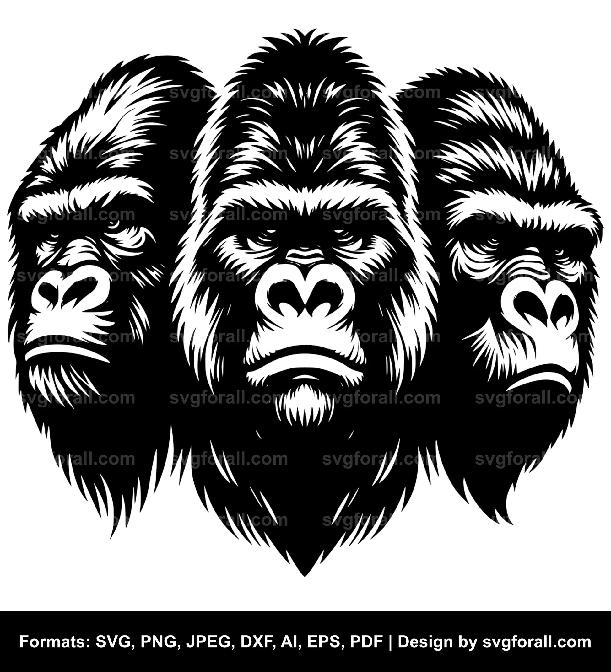 Gorilla SVG PNG