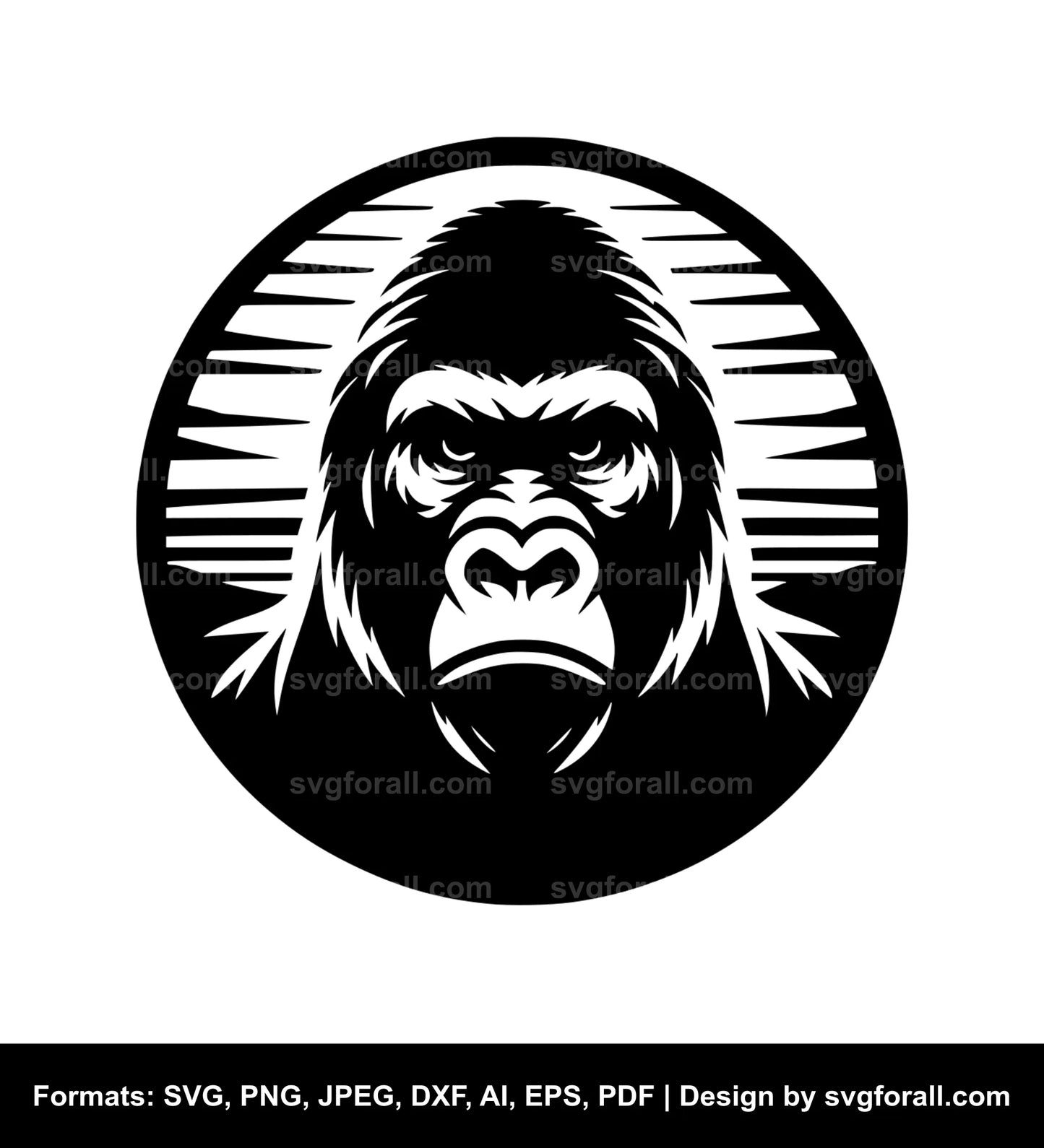 Gorilla SVG Vector