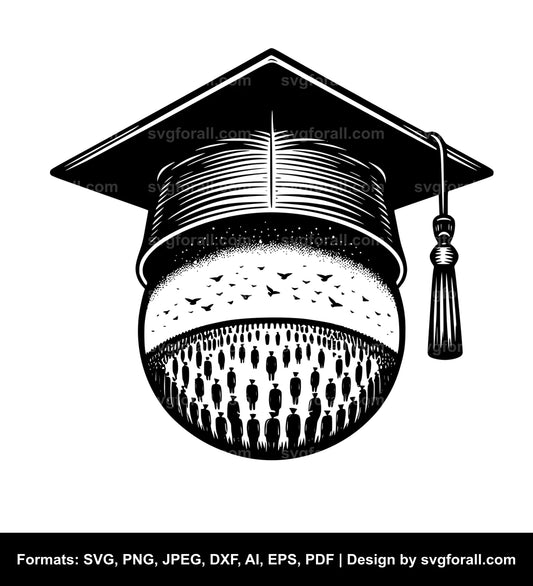 Graduation Cap SVG Vector