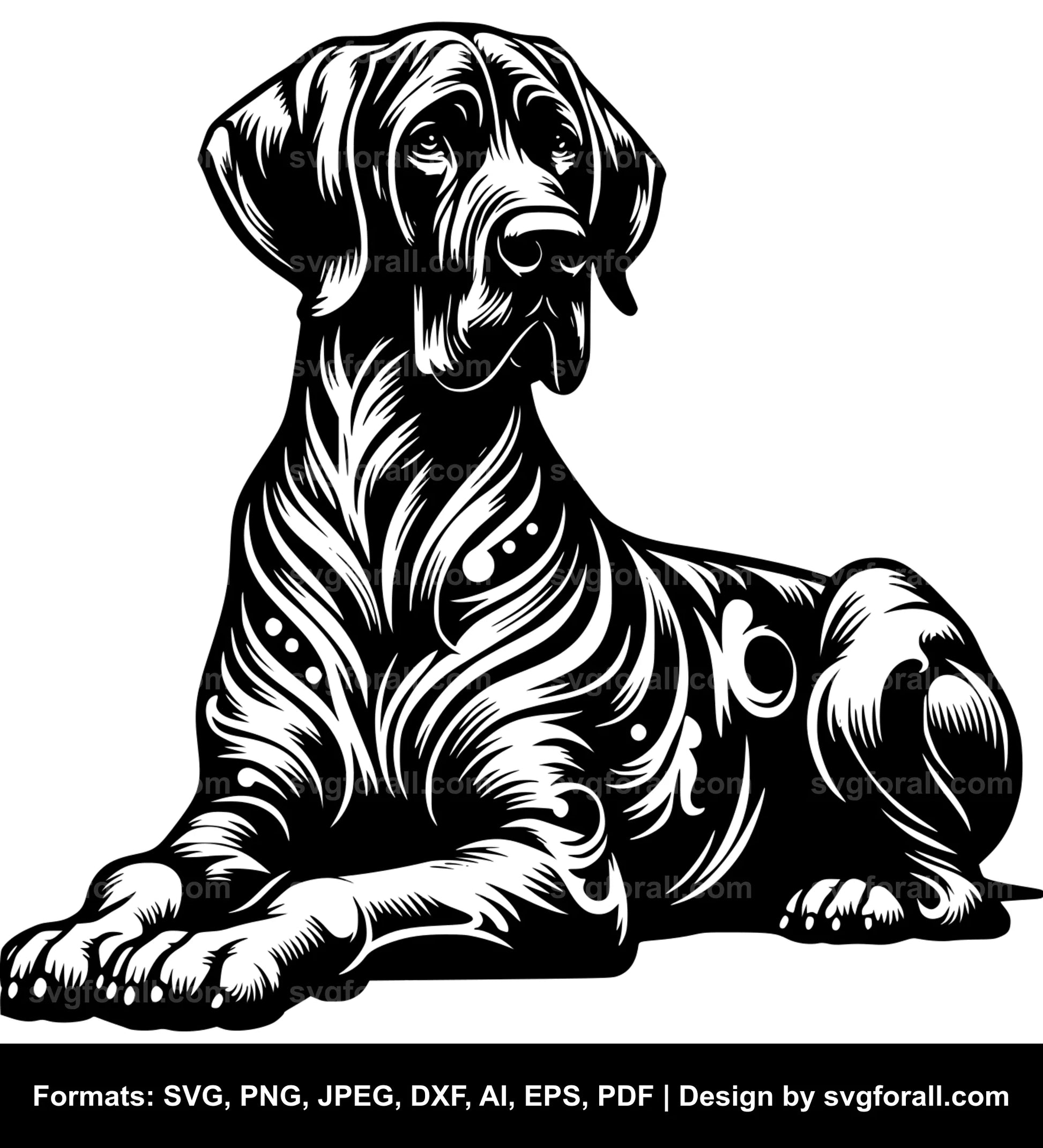 Great Dane Dog SVG