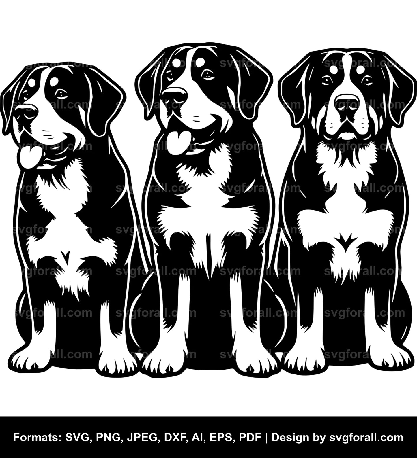 Greater Swiss Mountain Dog Cricut SVG