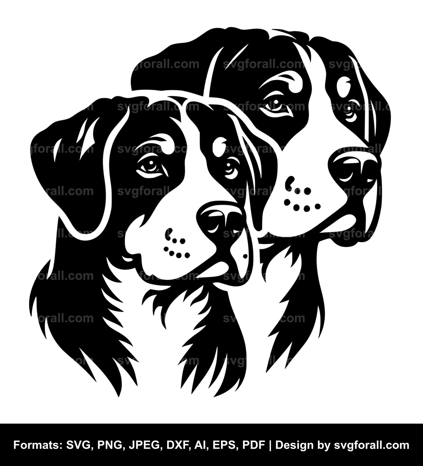 Greater Swiss Mountain Dog SVG Vector